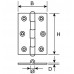 H161-40322105 / SCH.VASTE PEN 40X32 VERZINKT.