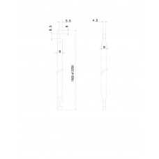 STAAF 1-150CM STAAF VOOR POMPESPAGNOLET 1E, LENGTE 150 CM, VERZINKT.