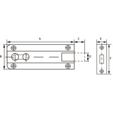 SCHUIF M/B MES 40X25 PSB-641-B