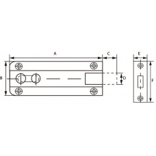 SCHUIF M/B MES 40X25 PSB-641-B