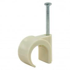 KABELCLIP ROND 16-19MM CREME ( 50)