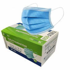 MEDISCHE MONDMASKER 3 LAAGS TYPE IIR ( PER 50 VERPAKT )