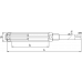 HUNGER HSS VERSTELBARE HANDRUIMER TYPE D 45 - 55 MM