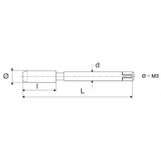 10301 HSS MACHINETAP DIN 371B M 3