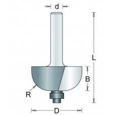 86-6 HM HOLPROFIELFREES , D= 34,9, R= 12,7