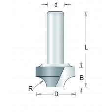 100-6 HM AFRONDFREES , D= 9,5, R= 3,2