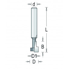 150-6 HM SLEUTELGAT PROFIELFREES , D= 9,5, L= 42