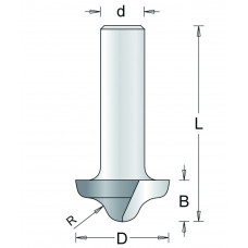 151-6 HM PROFIELFREES TYPE C , D= 27, R= 6