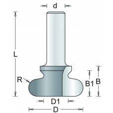 166-12 HM VINGERGREEPFREES , D= 19,1, L= 58, B1= 14,3