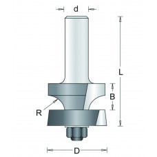 179-12 HM AFROND- EN SPONNINGFREESSET , D= 41,3, R= 9,5