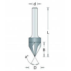 180-6 HM GRAVEERFREES , D= 14, A= 60