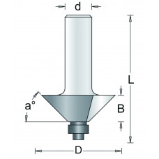 187-12 HM HOEKFREES 45° , D= 60,5, A= 45