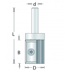 207-8 HM KOPIEERFREES MET WISSELMESSEN 8MM , D= 22