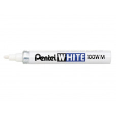 PENTEL MERKPEN WIT 100W-MEDIUM