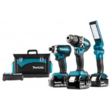 MAKITA 18 V COMBISET BOREN EN (SLAG)SCHROEVEN DLX3090TX1