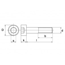 BINNENZESKANTBOUT CK DIN 912 12.9 ZWART M 6 X 10 - 200